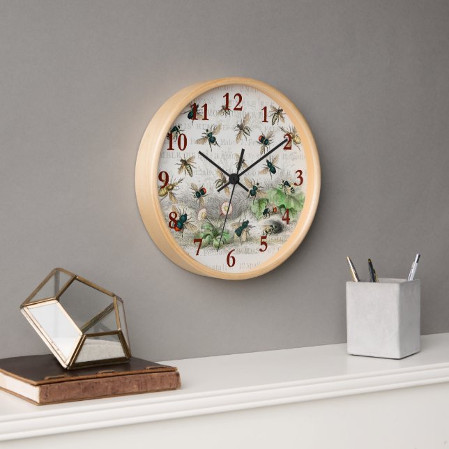 Horloge Bee Honey Travailleur Queen Bees Antique (Bureau)