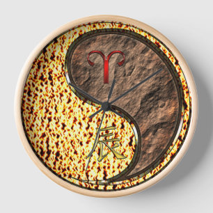 Horloge Bélier & Dragon de Terre