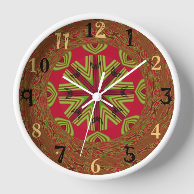 Horloge Belle Afrique Extraordinaire Art Design traditionn (Recto)