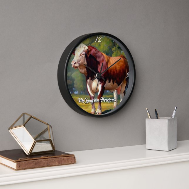 Horloge Belle Hereford Bull (Bureau)