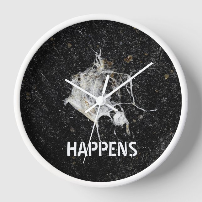 Horloge Bird Dropping. Funny and Cool (Recto)