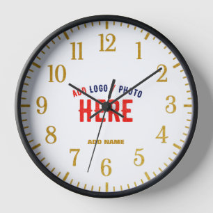 HORLOGE BLANC PERSONNALISABLE MODERNE DE MARQUE VÉRIFIÉ ST