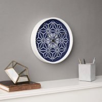 Bleu bleu marine Asanoha Japon Motif