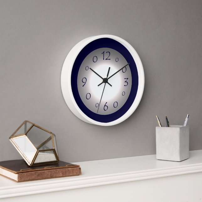 Horloge bleue et blanche de l'atmosphère (Bureau)