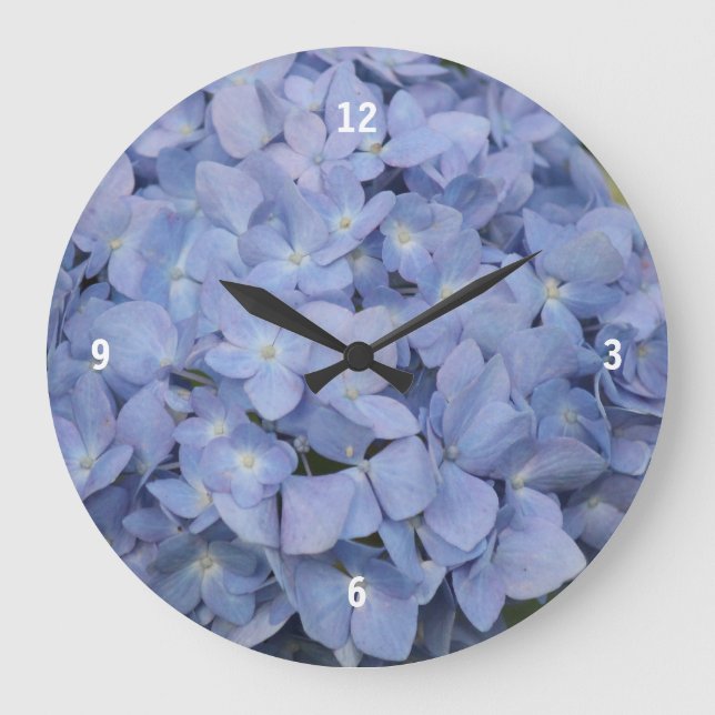 Horloge bleue Hydrangea (Recto)