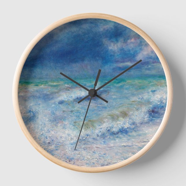 Horloge Blue Seascape par Renoir (Recto)