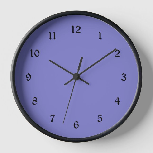 Horloge Bluebonnet bleu-violet (Recto)