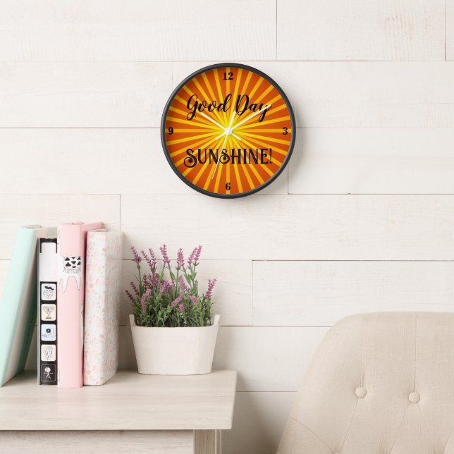 Horloge Bonjour Sunshine ! (Salle de lecture)