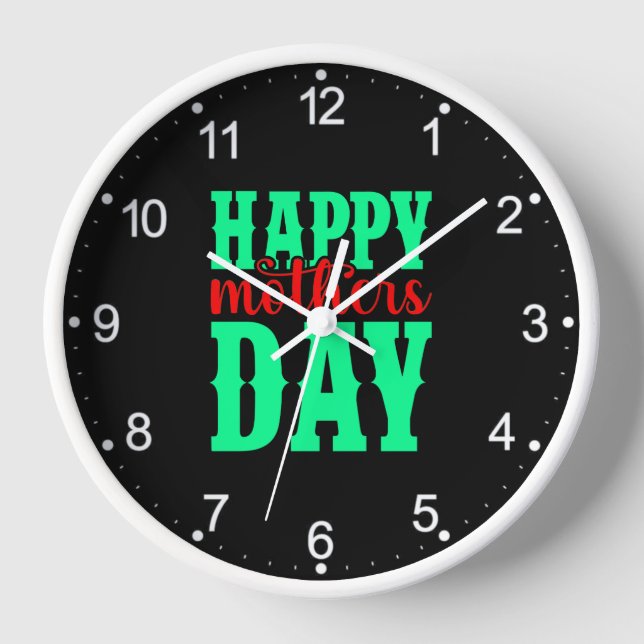 Horloge Bonne fête des mères-11344 (Recto)