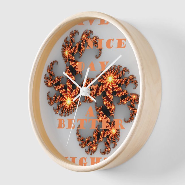 Horloge Bonne journée et meilleure nuit (Angle)