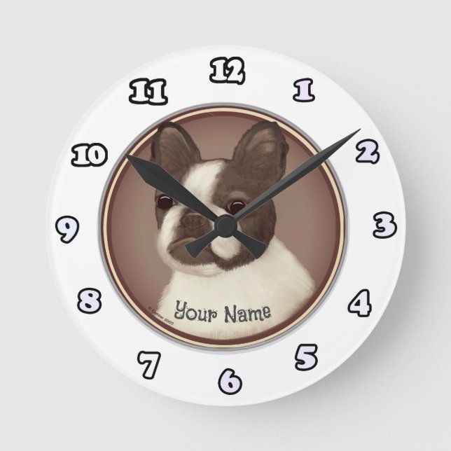 Horloge Boston Terrier Dog (Recto)