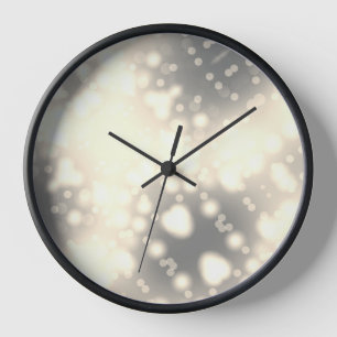 Horloge Boule Gold Bokeh éclaire le flambeau