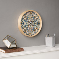 Brown Ochre Turquoise Hip Bleu Art Bohème