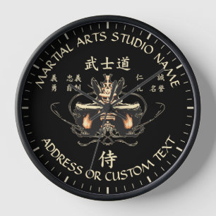 Horloge Bushido Martial Arts Taekwondo Karate Studio
