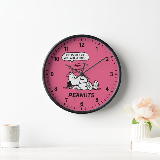 Horloge cacahuètes | La vie est pleine de Rude Awakenings (Maison)