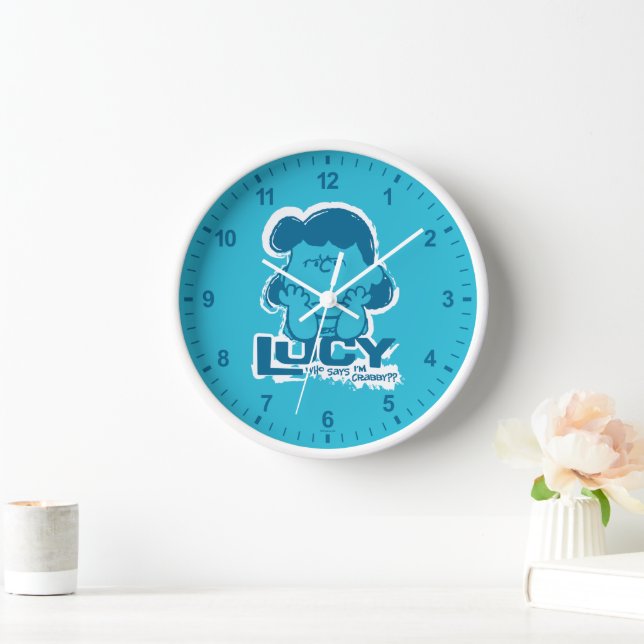 Horloge cacahuètes | Lucy Who Says I'm Crabby? ? (Maison)