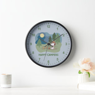 Horloge cacahuètes   Site du camp de Snoopy & Woodstock