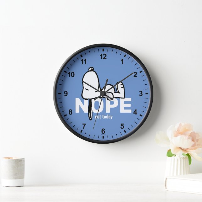 Horloge cacahuètes | Snoopy Pas aujourd'hui (Maison)