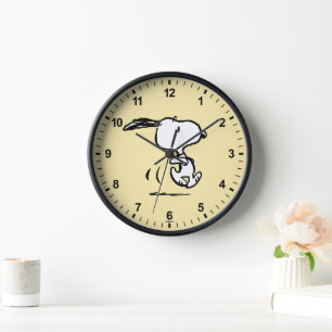 Horloge cacahuètes   Snoopy Running