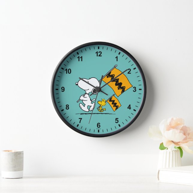 Horloge cacahuètes | Snoopy & Woodstock (Maison)