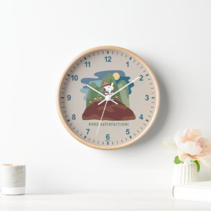 Horloge cacahuètes   Snoopy & Woodstock Satisfaction pure