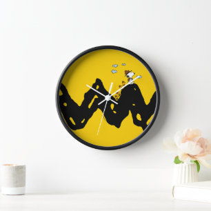 Horloge cacahuètes   Snoopy & Woodstock Scout Troop Hippiq