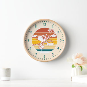 Horloge cacahuètes   Snoopy & Woodstock Ski Trip