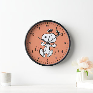 Horloge cacahuètes   Une Danse Heureuse Snoopy