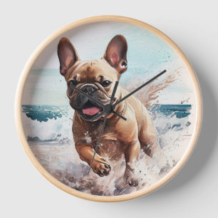 Horloge Cadeau Bouledogue Français