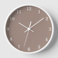 Cadran mural taupe minimaliste élégant