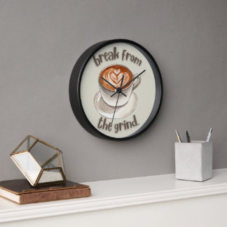 Horloge Café Latte