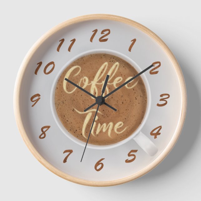 Horloge Café Time Latte (Recto)