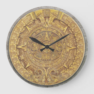 Horloge calendrier maya/aztèque mexicaine