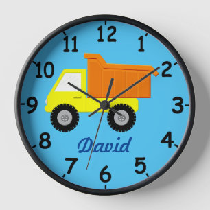 Horloge Camion Jouet Jaune