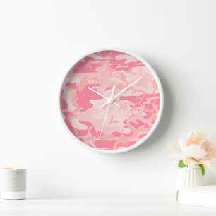 Horloge Camouflage rose, Armée