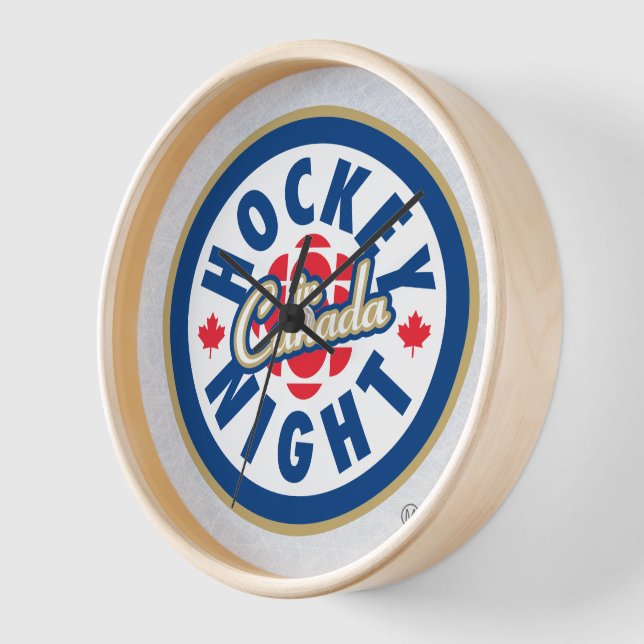 Horloge canadienne de la nuit du hockey (Angle)