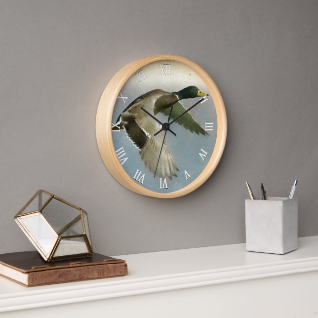 Horloge Canard sauvage en vol (Bureau)