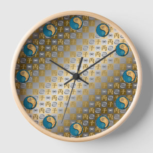 Horloge Cancer & Rat de feu