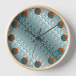 Horloge Cancer & Serpent de Bois