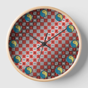 Horloge Cancer & Tigre Métal