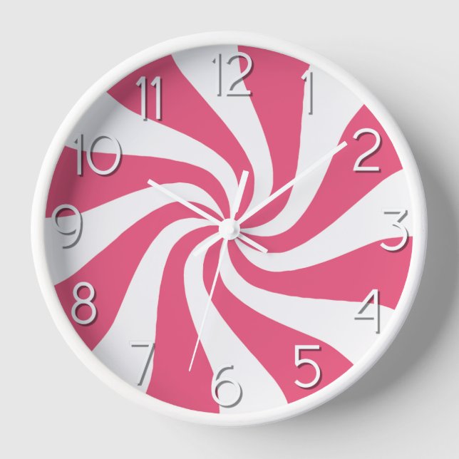 Horloge Candy Peppermenthe tourbillon rose et blanc horlog (Recto)