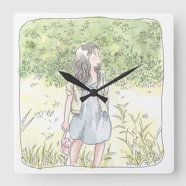 HORLOGE CARRÉE さ な む な じ の 緑   (Recto)