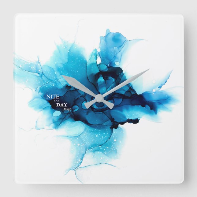 HORLOGE CARRÉE アルコールインク-抽象絵画- (Recto)