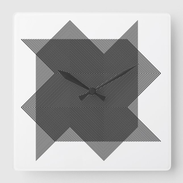 HORLOGE CARRÉE モアレ現象でアート作品　030 (Recto)