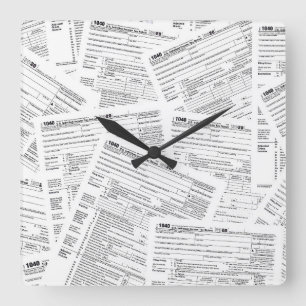 Horloge Carrée 1040 Formulaires fiscaux pour 2020