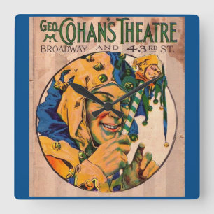 Horloge Carrée 1920 Cohan’s Theatre playbill cover