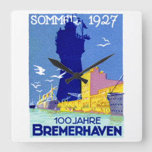 Horloge Carrée 1927 Bremerhaven Allemagne