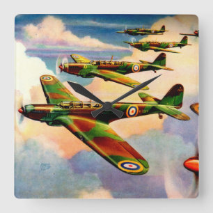Horloge Carrée 1939 British Fairey Junior Medium Bomber