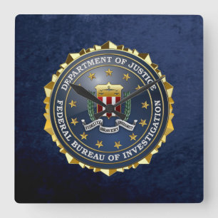 Horloge Carrée [200] FBI Special Edition