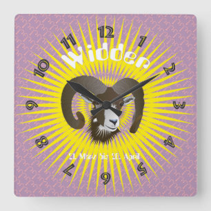 Horloge Carrée 21 mars au 20 avril